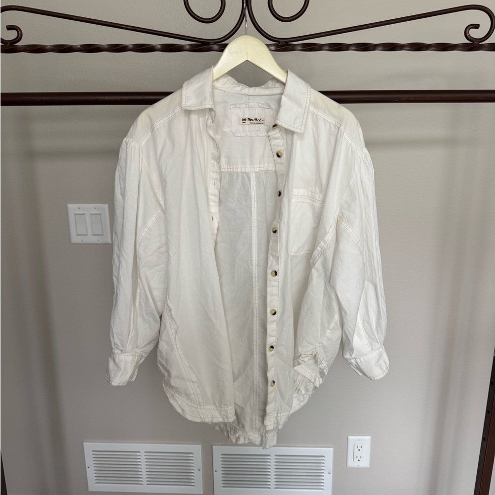 We The Free White Button-Down, S